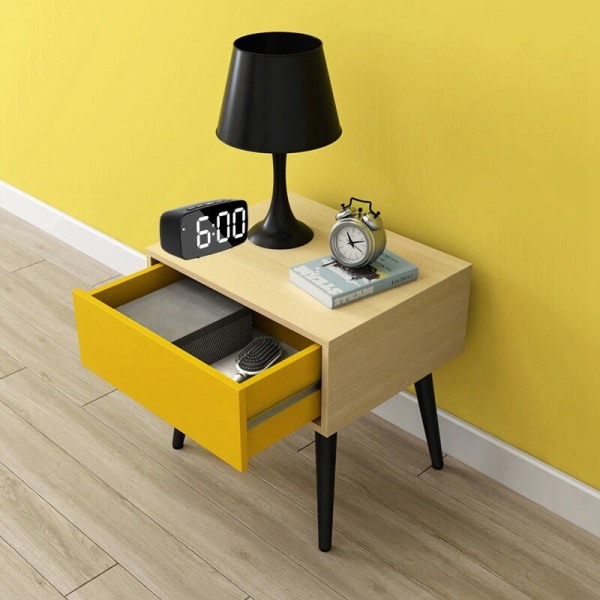 Sängbords Smart Digital Väckarklocka, Grön LED Resebord USB-klocka med 12/24H Datum Temperatur Snooze för Sovrum, Svart