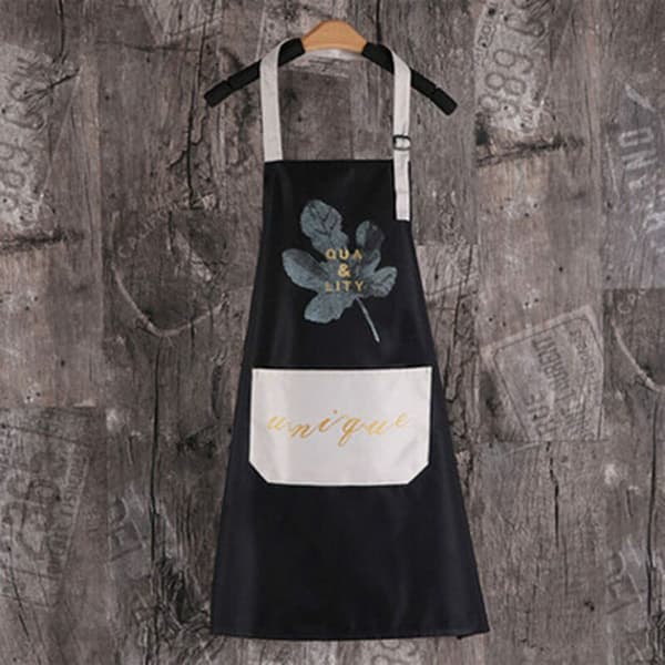 1 stk. Vanntett Polyester Bib Forkle Kvinner Voksen Forkle Matlaging i Steking Cafe Rengjøring Forkle Hvit