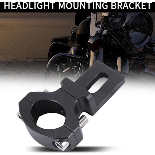 Universal 22 25mm 7/8 Tommers Styrestang Spotlight Rørklemme Frontlyktbrakett for Cafe Chopper, TG81