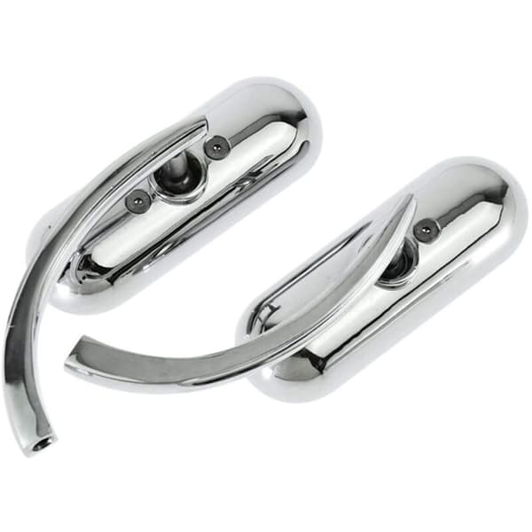 Mini Ovala Motorcykelbackspeglar 8mm och Silver Backspegel