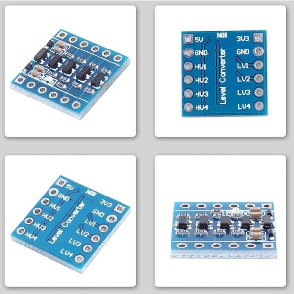 10 stk Serie 4 Kanal IIC I2C Logisk Nivå Konverter Modul Toveis 3.3V til 5V Skifter for Arduino