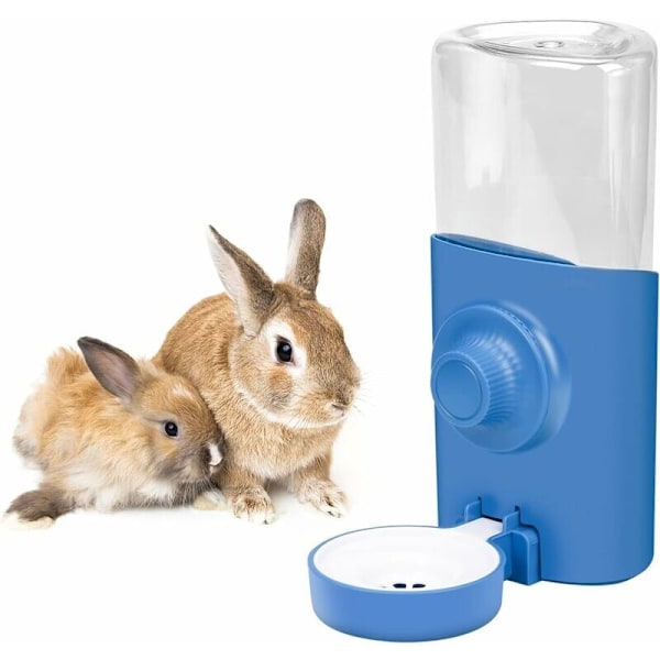 600 ml hängande kanin vattenfontän automatisk kanin vattenfontän hängande vattenfontän katt hamster kanin blå