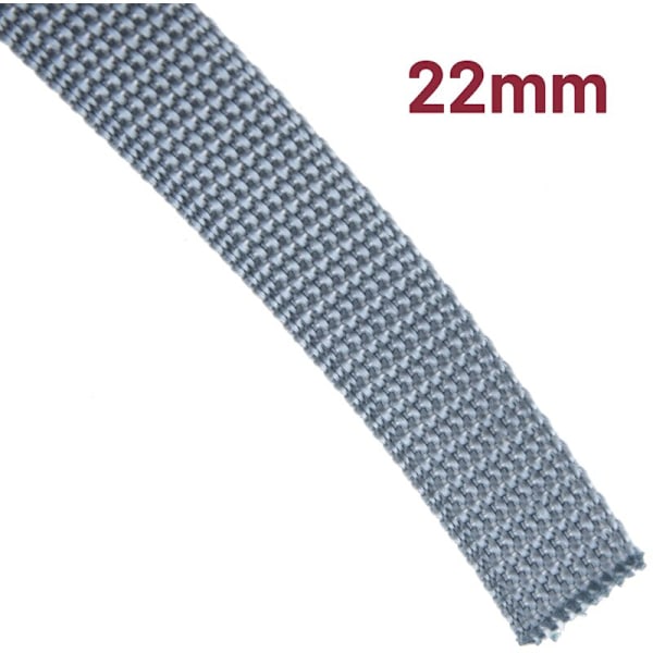 Perfekt tejp för persienner i grå nylon 22 mm x 6m
