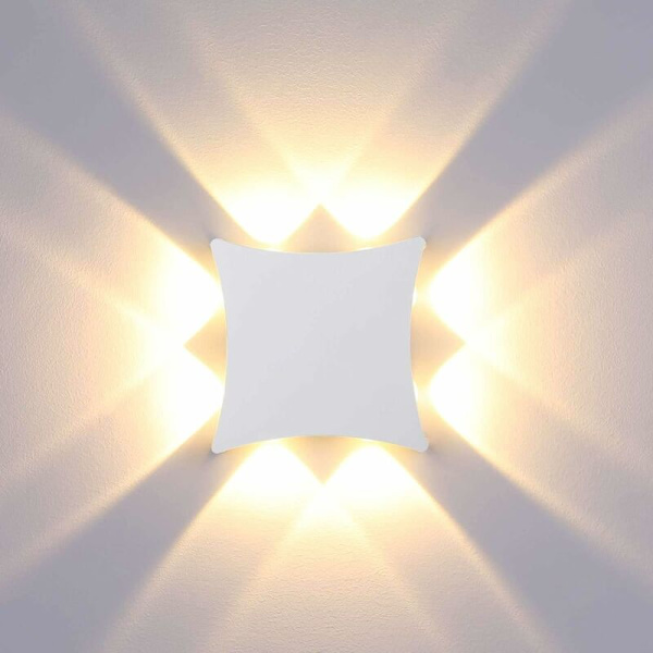 LED Vägglampa för Utomhus och Inomhus 8W Vattentät IP65 Vägglampa Vit Vägglampa för Badrum Hallgång Barnrum Trapphus Vardagsrum Sovrum Varmvit