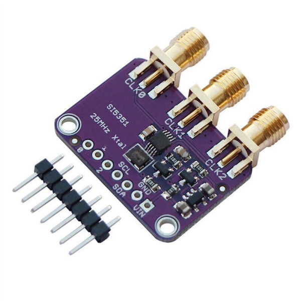 4X Si5351A I2C Klockgenerator Breakout Board 25Mhz 8Khz till 160Mhz för D9I2