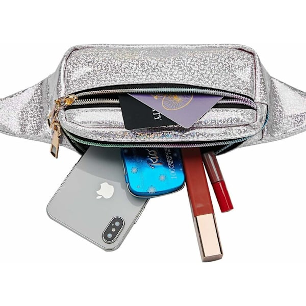 DENUOTOP Höftväska Liten Kvinnor Bältesväska Midjeväska Liten Konstläder Fanny Pack Flickor Sportväska Axelväska Midjeväska Löpning Vandring Semester Resa