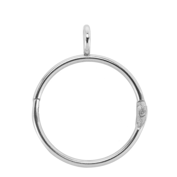 60 kpl Hopeasormukset Verhoille Avattavat Suljettavat Verhokiinnikkeet Ruostumattomasta Metallista (3,8 cm)