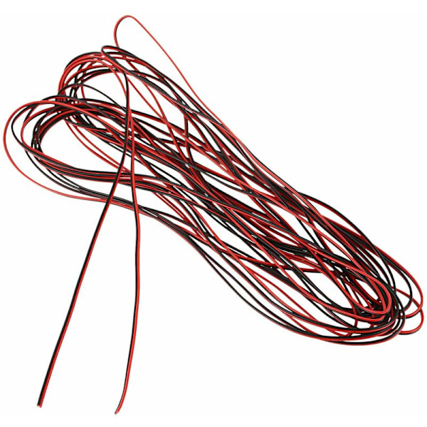 22 Gauge 15M Punainen Musta Zip-johto AWG-kaapeli Virta Maadoitus Hieno Kupariauto
