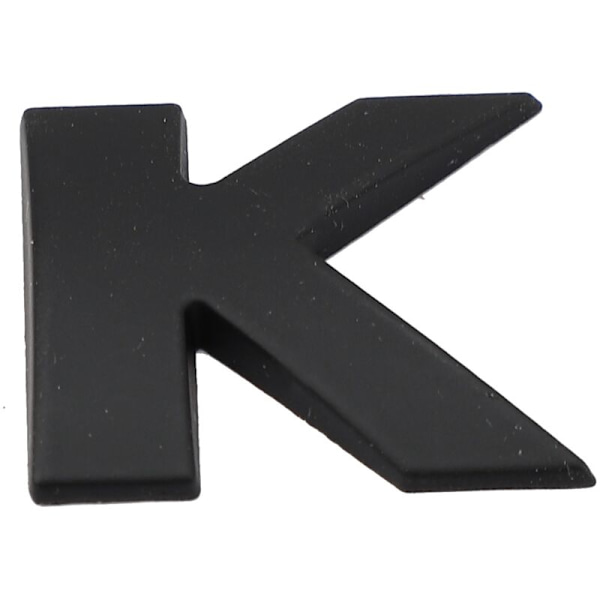 3D DIY Metalinen Aakkosten Auton Kirjainmerkki Tarra Tarra, Musta - K