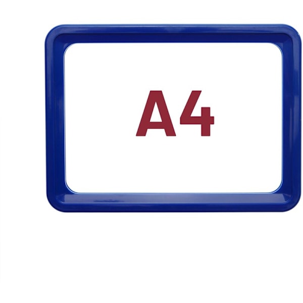 Perfekt ram för blå A4-skyltar och affischer för bokstäver 306x215mm