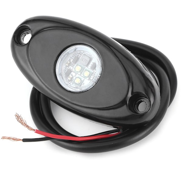 Bil LED-lampa, 9W Vit LED-lampa för bil Bakgrundslampa Motorcykel Chassi Stämningsbelysning Aluminiumlegering