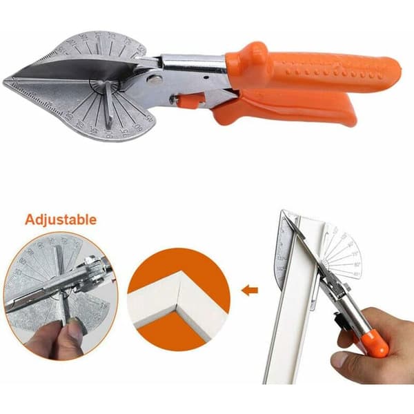 Multi Angle Miter Cutter Shearing Tools, Universal Angle Wire Duct Scissor 45-135 Degree Shearing Hand Cutting Tool (2)-