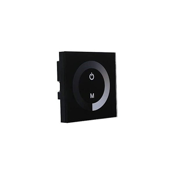 DC 12-24V LED Touch Vægskærm med Lysstyrkejustering Dimmer til Justering af Lys (Farve: Sort)