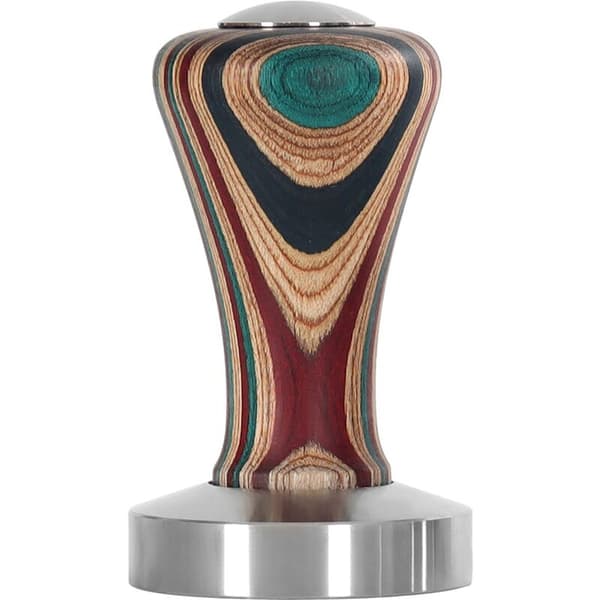 58MM Træhåndtag Kaffe Tamper Rustfrit Stål Base Pulver Presse Solid Hammer Kaffe Tilbehør til Barista