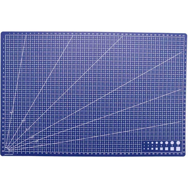 A3 / 45 x 30cm Skæremåtte Syning Måtte Skærebræt Gravering med Vendbar Design Håndlavede Værktøjer 1 stk