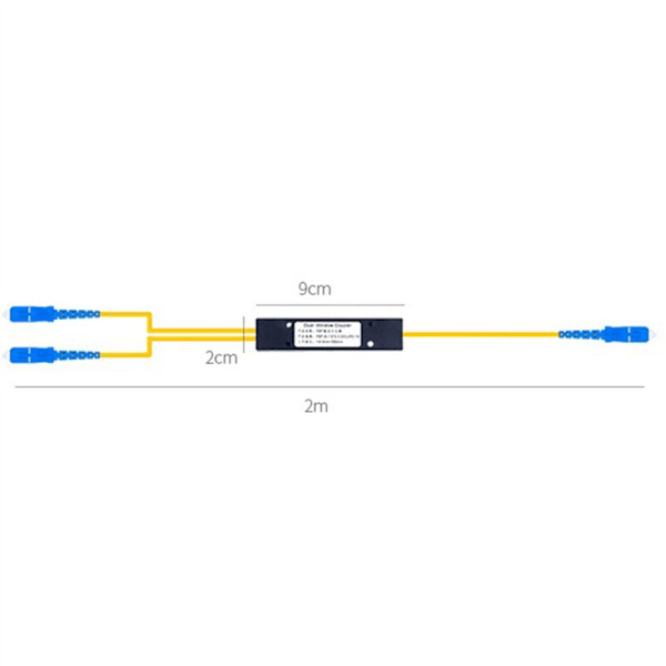 4X FTTH Port Fiberoptisk Kald Kobling Splitter Spleiseboks 1 Punkt 2