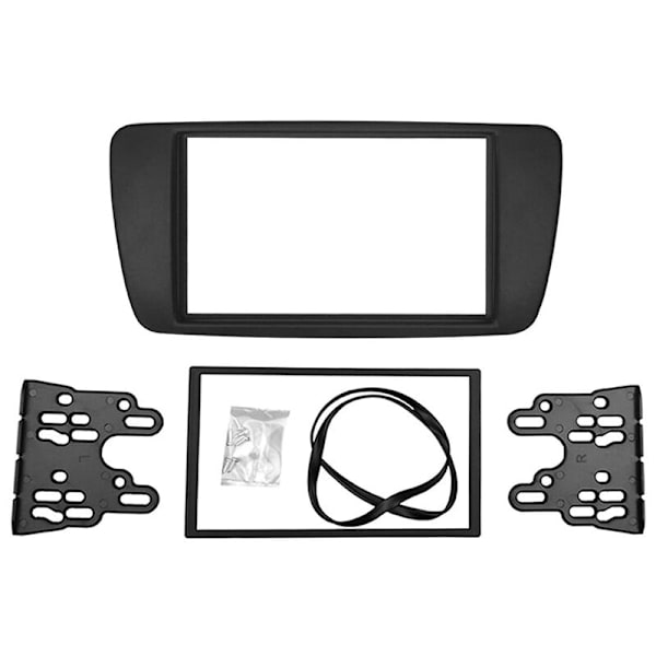 2 DIN CD-adapter trim stereo panel radiogränssnitt bilram fascia för SEAT 2008+