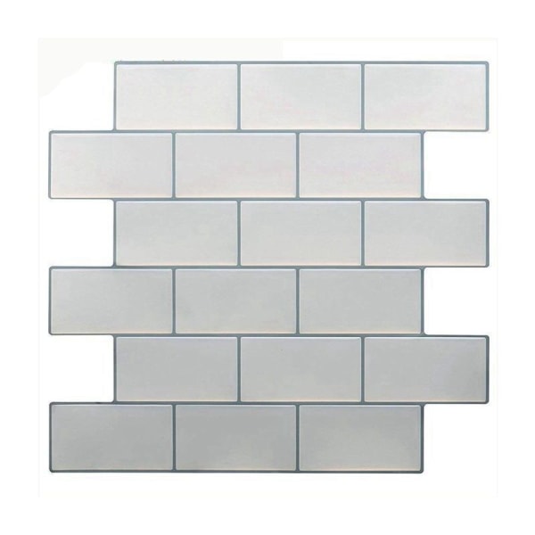 3D Self Adhesive Wallpaper Decor Peel and Stick Square Wall Tiles for Kitchen and Bathroom
