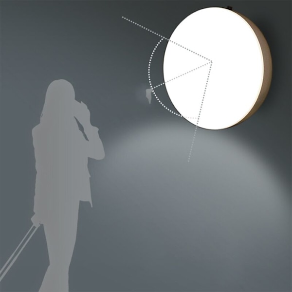 Rörelsesensor 360° Rotation LED Trådlös Sovrumslampa Energisparande Kropps Induktionslampa USB Laddningsbar Blå