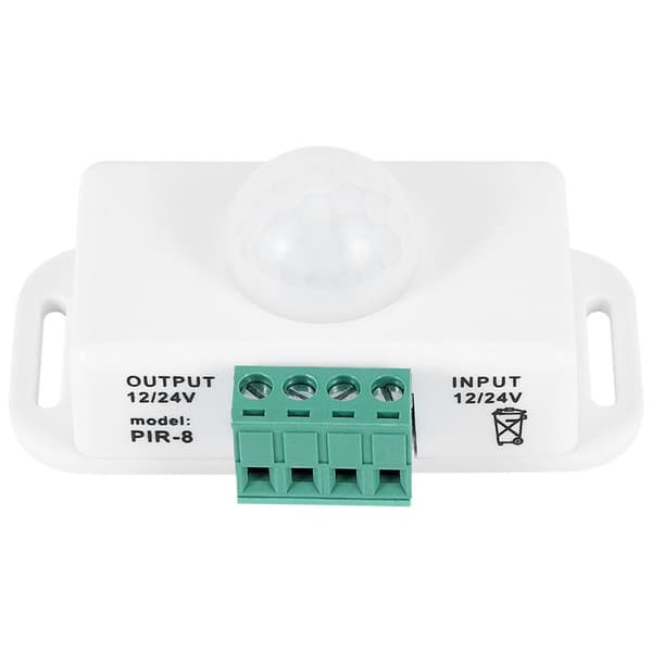 PIR Bevægelsessensor Funktion Controller DC 12V 24V LED Switch Krop Infrarød Switch Hvid Bevægelsestimer til LED Strips