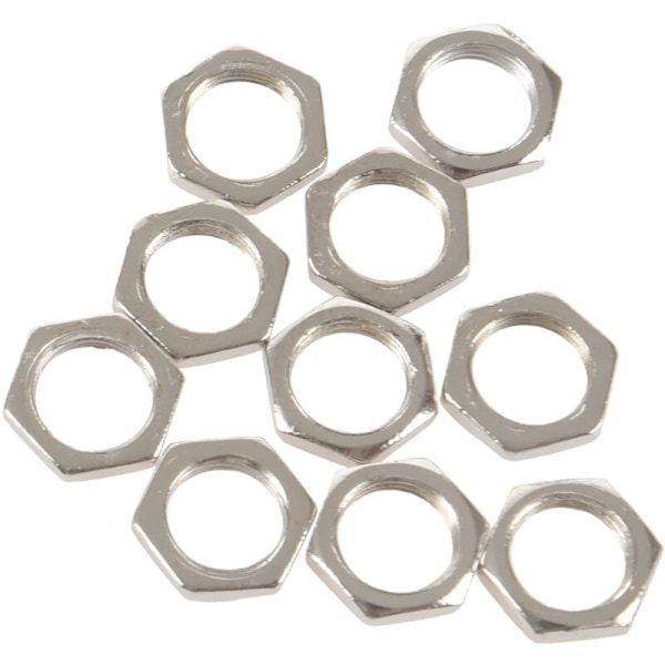 10X 6.35mm JCR-1546 Mono Sokkel for LP TL E-Bass Plate