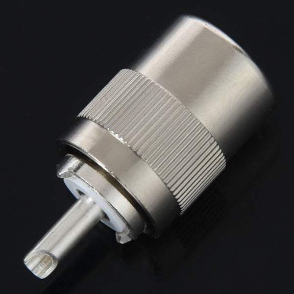 UHF PL259 SO239 -urosliitin, RFC400 RG8 RF -koaksiaaliliitin, hopea