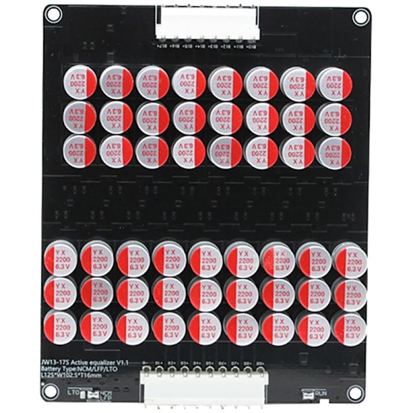 16S 5A Balance-Ion Lifepo4 Lto ​​Lithium Batteri Aktiv Udligger Plade Kondensator 48V 60V 16S
