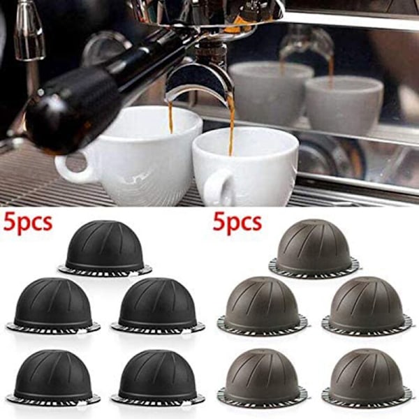 5 st återanvändbara Vertuo Vertuoline 230 ml påfyllningsbara kaffekapslar