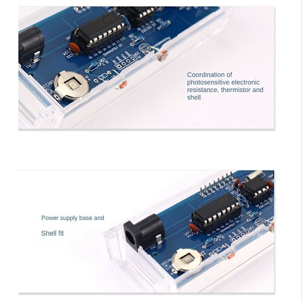 DIY Kit LED Digital Elektronisk Alarmur Lodde Fire til at Lave Reservedele