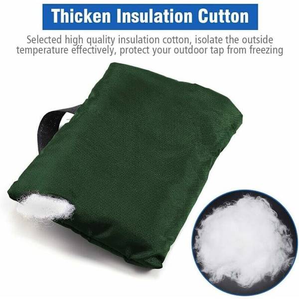 Utomhuskransskydd, 2-pack utomhuskransskydd, förtjockat utomhuskransskydd från frysning, vattentätt, grönt