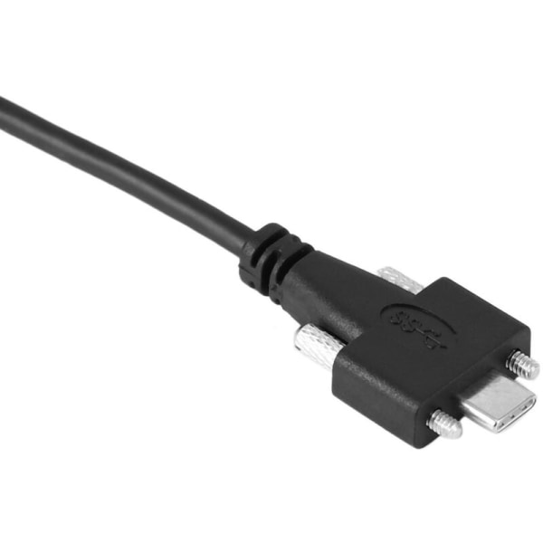 4Ft 1.2M Usb 3.0 A Han til Usb 3.1 Type C Usb-C Type-C med Dobbelt Skruer Låsning Standard Usb 3.0 Type A Han Data Kabel på Panel