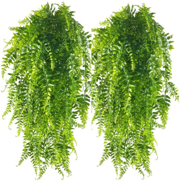 2pcs simulation rattan and Persian grass wall hanging, artificial hanging ferns, vines, hanging green plants