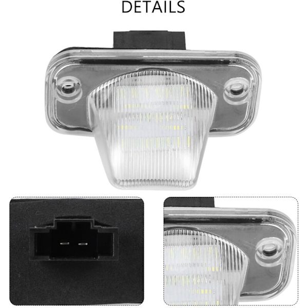 Bil 18SMD LED Nummerpladelys Til- Transporter T4 / MK4 B5 B6 Eurova