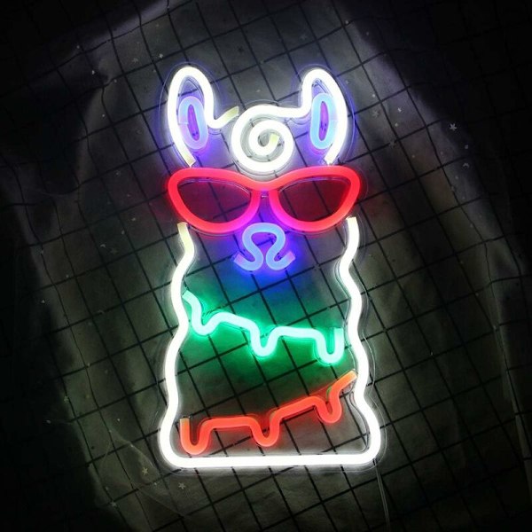 Dekorativ Måne Stjärna Neon Skyltar Blå Neon Ljusskylt Väggkonst Dekoration för Barnrum, Heminredning Födelsedagsfest Julfest (Blå Vit)