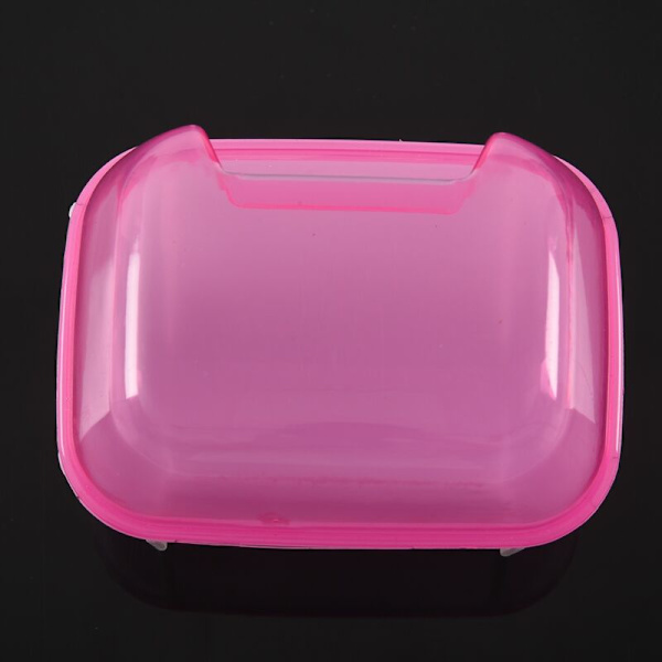 Rosa vit liten hamster badsand husdjursbur badrum 10 x 7 x 7cm