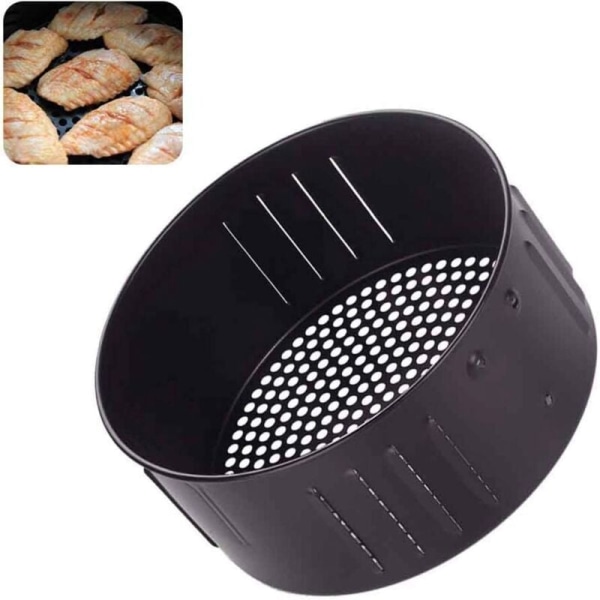 Airfryer-erstatningskurv Air Frying Basket Reservedeler Tilbehør Non-Stick Stekekurv, 2,6L