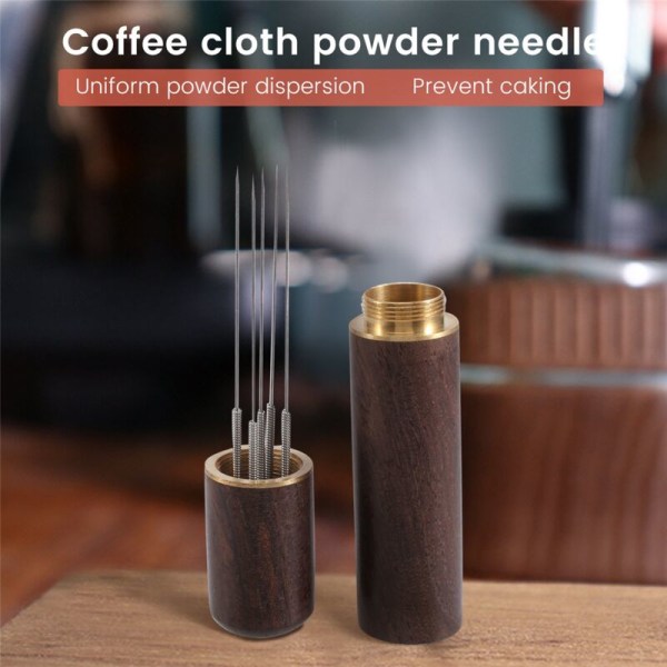 Kaffe Tamper Rustfrit Stål Nåle Espresso Pulver Omrører Fordeler Nivellering Værktøjer WDT Kaffe Omrøring Tilbehør B