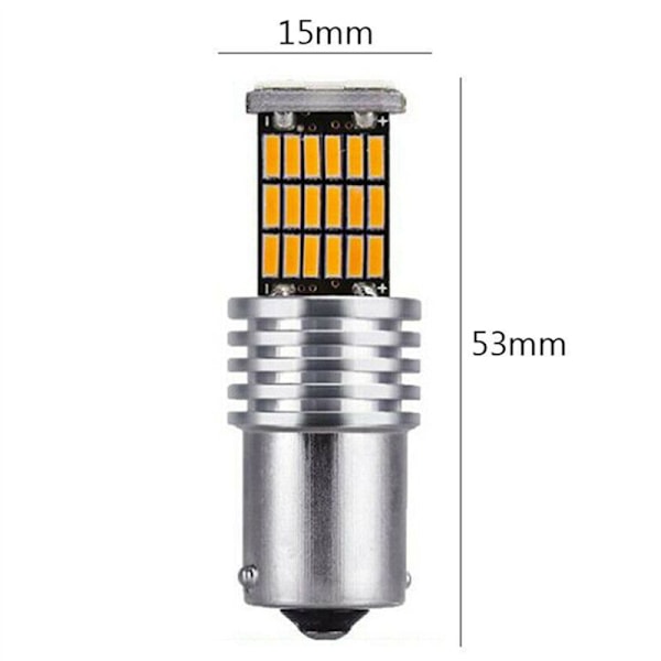 6 x 1156 7506 P21W BA15S LED-polttimot Keltaiset takavilkut