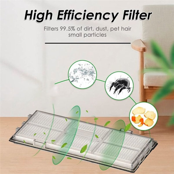 12 Dele HEPA Filter til S8/S8+/S8 Pro Ultra Robotstøvsuger Udskiftning Aktiveret Kul