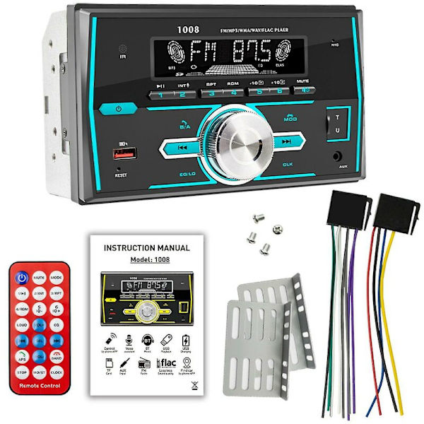 2 Din Autoradion Auton Stereo Bluetooth Autot Mp3-Soitin Sopii