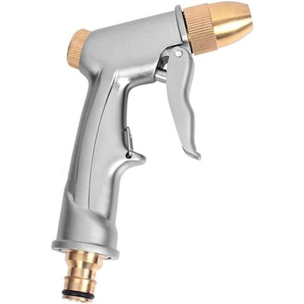 1 st Garden Slangmunstycke Heavy Duty Metall Slangspruta Vattenslang Justerbar Multifunktionell Munstycke för Vattning av Växter Bil Tvätta och Duscha Hund