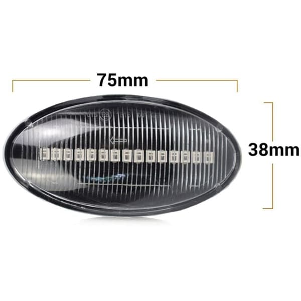 4X dynamiske LED-sidemarkørlys blinklys passer til Alto Grand Vitara Celerio Jimny