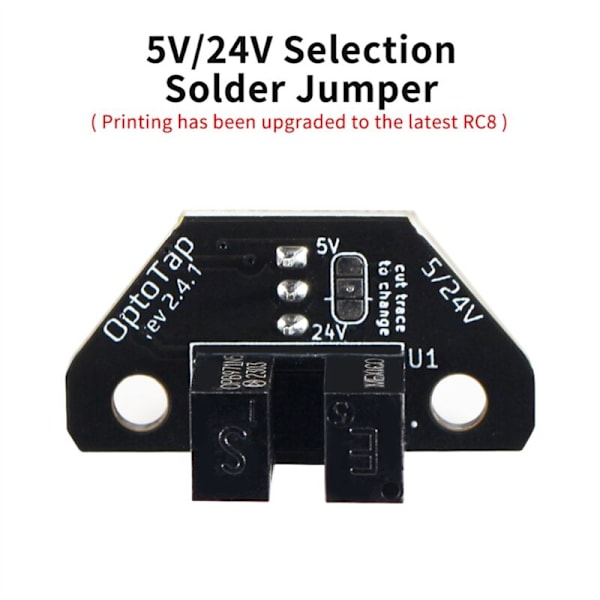 Til Voron Tap V2.4 OptoTap V2.4 PCB-sæt med RC8-printdele, der understøtter 5V/24V til Voron 2.4 Trident 3D-printer