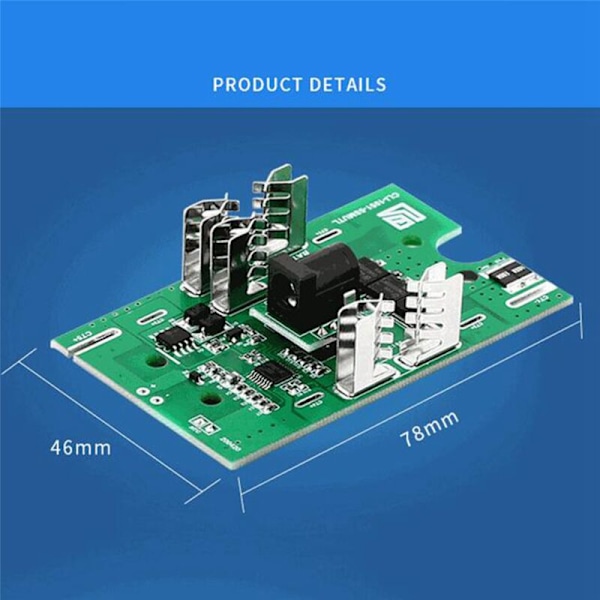 2X 5S 21V 40A Li-Ion Litiumbatteri Beskyttelseskort Lading BMS Lader for