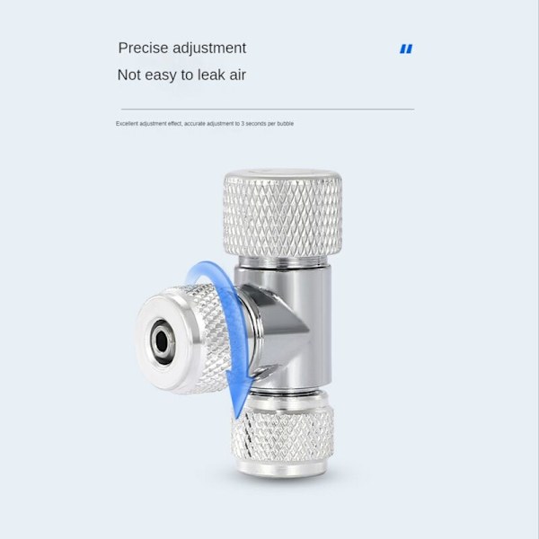 Akvarium Tryckreducerande Ventil CO2 Förfinare Dubbelhuvud DIY Regulator CO2 System Precis Justering av Koldioxid