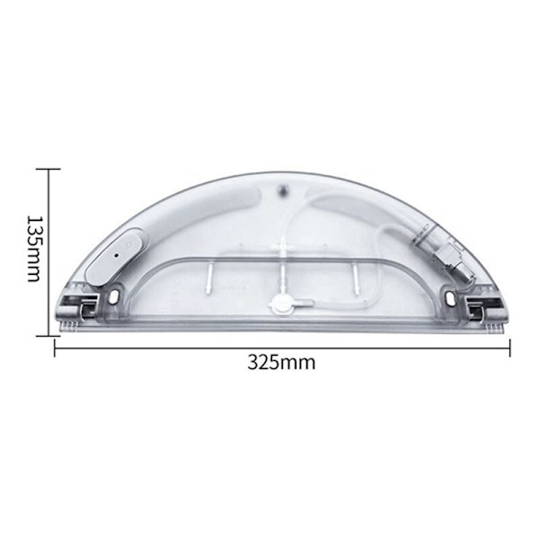 Dammtank och Moppduk för 1C Robotdammsugare Mi Mop Pro Hem Ersättning för STYTJ01ZHM Reservdelar