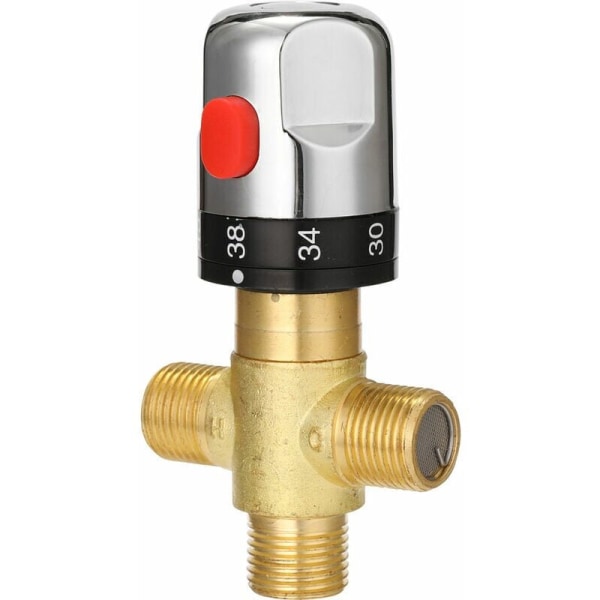 Justerbar termostatisk baderomsblander Vannblander Messing Varmt/kaldt vann Blanding Temperaturkontrollventil - Type 3--