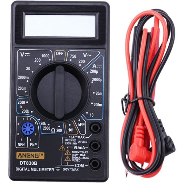 DT830B Mini Digital Multimeter LCD Voltmeter Ammeter Ohm Tester 750 / 1000V Amp Volt