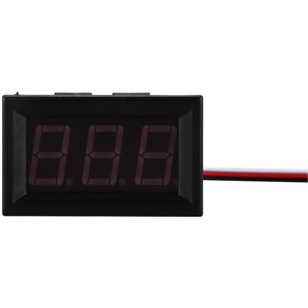 Mini Voltmeter Testare Digital Batterispänning DC 0-30V Röd Bil