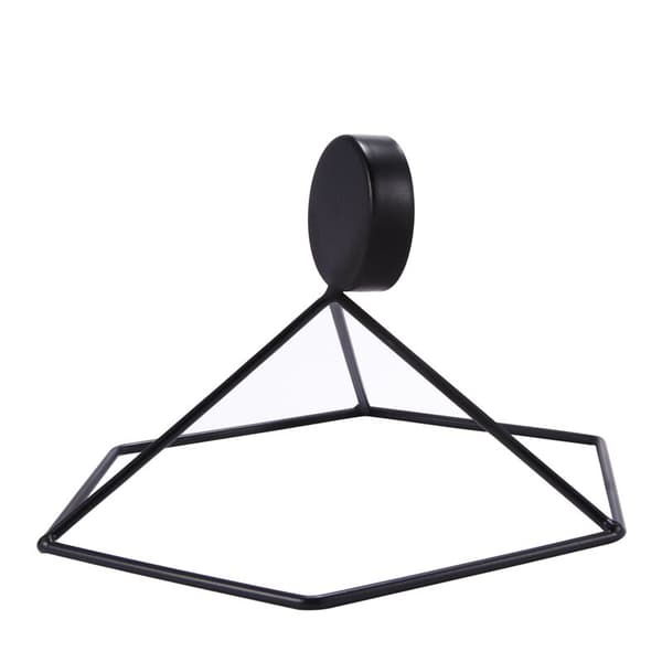 3D geometrisk ljusstake, metalljusstake, väggprydnader (7 ljusstake)